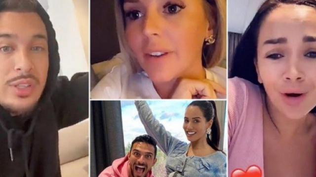Accusés d'avoir copié Amélie Neten, Jazz et Laurent se font clasher par Manon et Julien Tanti. ®Snapchat