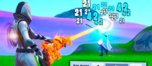 Legacy aim assist will stay in "Fortnite" for a longer period. [Image Credit: Retali8 / YouTube]