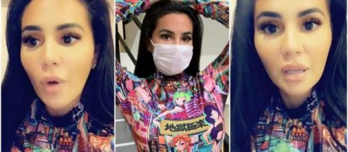 Milla porte un masque contre le Coronavirus et pose avec sur Instagram. Les internautes se déchaînent ! ®Snapchat : Milla Jasmine
