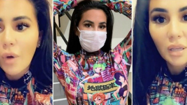 Milla porte un masque contre le Coronavirus et pose avec sur Instagram. Les internautes se d&eacute;cha&icirc;nent ! &reg;Snapchat : Milla Jasmine