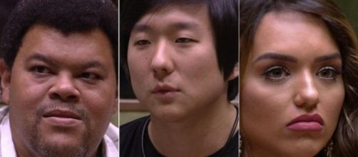 Babu, Pyong e Rafa estão no paredão. (Reprodução/TV Globo)