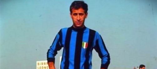 Joaquín Peiró con la maglia dell'Inter nella stagione 1965/66.