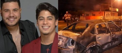 Sertanejo Henrique foi resgatado de carro em chamas. (Arquivo Blasting News)