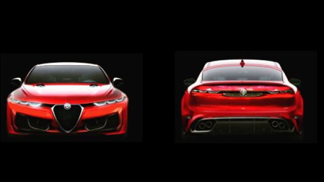Alfa Romeo, un render della sportiva 2020 prossima alla presentazione