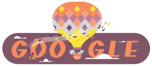 Com um doodle em sua página incial, google festeja o Equinócio de Outono. (Reprodução/Google)