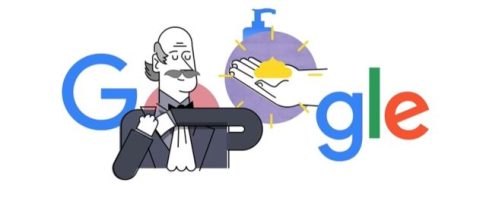 Google dedica il doodle al medico Ignaz Semmelweis.