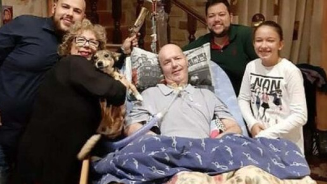 Piero Floreno con la sua famiglia