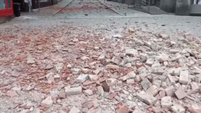 Terremoto Zagabria immagini del sisma.