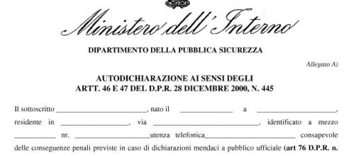 Nuovo modulo di autocertificazione - Unione Artigiani - unioneartigiani.it