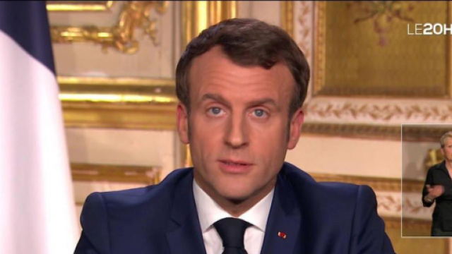 Coronavirus, Emmanuel Macron a annoncé des mesures plus strictes. Credit : Capture TF1