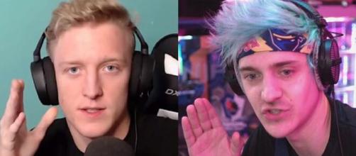 Ninja and Tfue talk about the 'Fortnite' cheating controversy. [Image Source: Tfue and Ninja live streams]