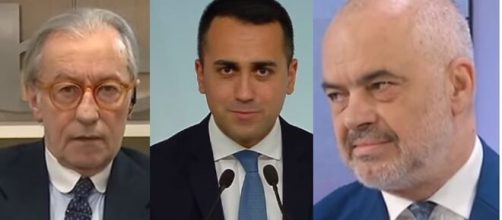 Vittorio Feltri, Luigi Di Maio ed Edi Rama.