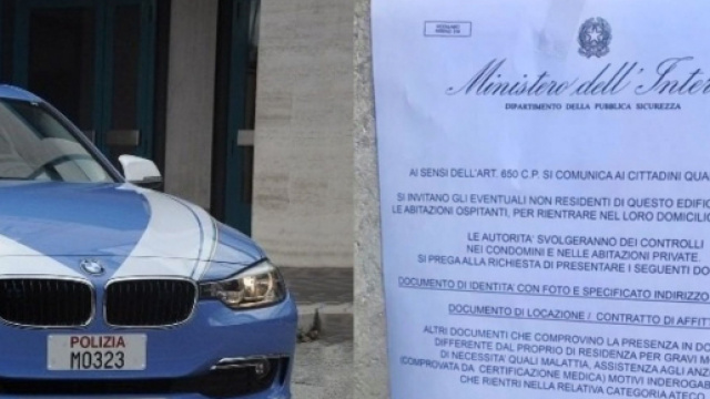 Volantino del Ministero dell'Interno: la polizia chiarisce che è un falso