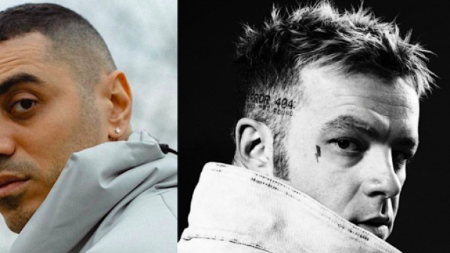 Marracash a sinistra, Salmo a destra.