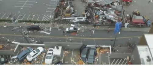 Deadly tornadoes devastate Tennessee. [Image source/ABC News YouTube video]