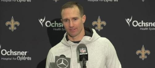 Brees said he doesn't see Brady going anywhere but the Patriots. [Image Source: New Orleans Saints/YouTube]