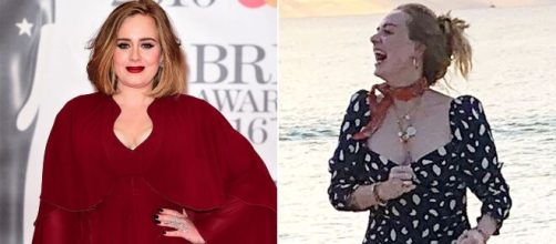 Adele, antes de la dieta de las sirtuinas y tal como luce ahora, con 45 kilos menos - ritmoparana.com