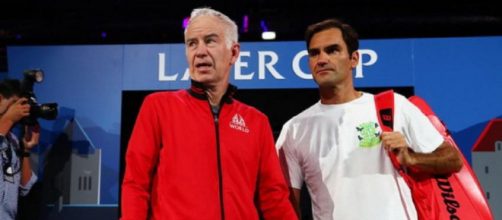 John McEnroe e Roger Federer nell'ultima edizione della Laver Cup.