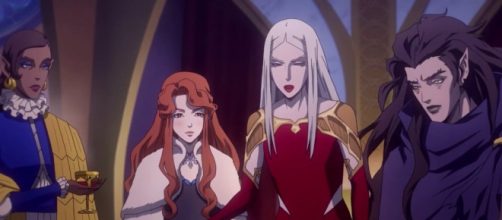 Carmilla and her sisters scheming. [Screenshot - Youtube/Netflix]