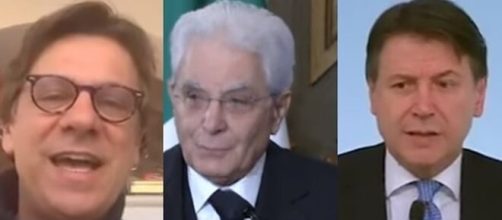 Nicola Porro, Sergio Mattarella e Giuseppe Conte.