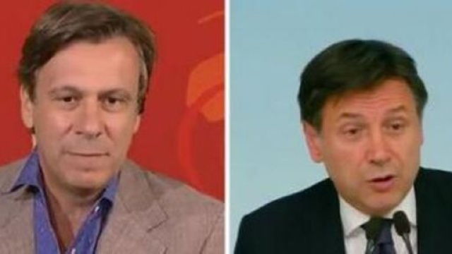 Nicola Porro e Giuseppe Conte.