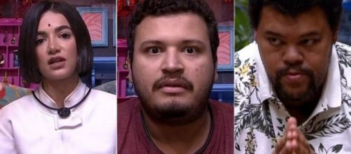 Manu, Victor Hugo e Babu estão no sétimo paredão. (Fotomontagem)
