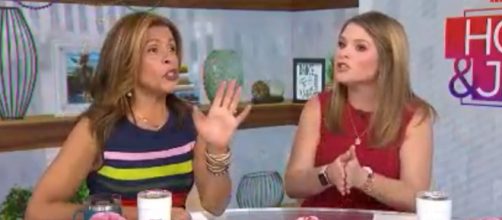 "Today" fourth-hour hosts Hoda Kotb and Jenna Bush Hager are doing a lot more handwashing than hugging these days [Image source:TODAY-YouTube]