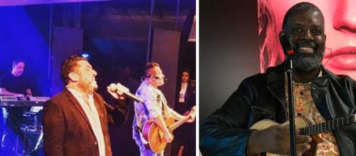 A Live do cantor Péricles começou as 19h e a de Bruno e Marrone começa as 21h. (Fotomontagem/Instagram)