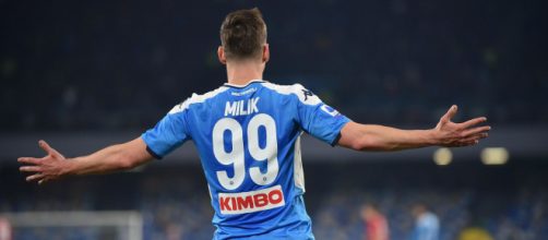 Arkadiusz Milik, centravanti del Napoli.