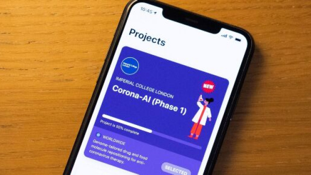 Dreamlab la potenza di elaborazione dello smartphone per cercare trattamenti COVID-19