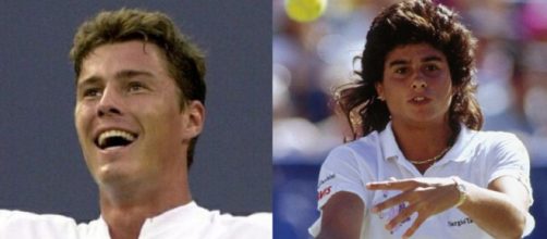 Marat Safin e Gabriela Sabatini, vincitori dei US Open nel 2000 e 1990.