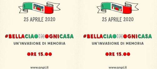 25 aprile, ore 15, flashmob Anpi #BellaCiaoInOgniCasa.