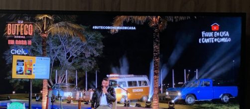 Cantor Gusttavo Lima se embriaga em live na internet. (Reprodução/Instagram)