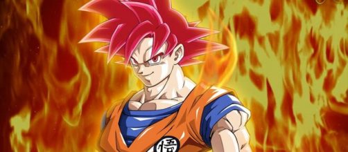 Goku nella trasformazione Super Saiyan God