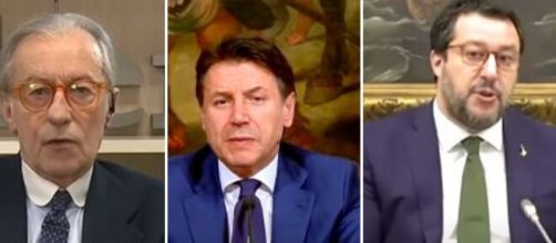 Vittorio Feltri, Giuseppe Conte e Matteo Salvini