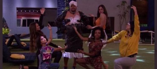 'BBB20': Babu arrasa de drag queen. (Reprodução/TV Globo)