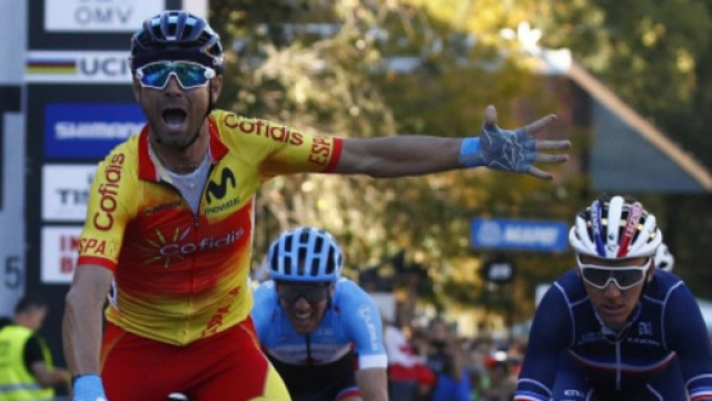 Alejandro Valverde, la vittoria ai Mondiali 2018