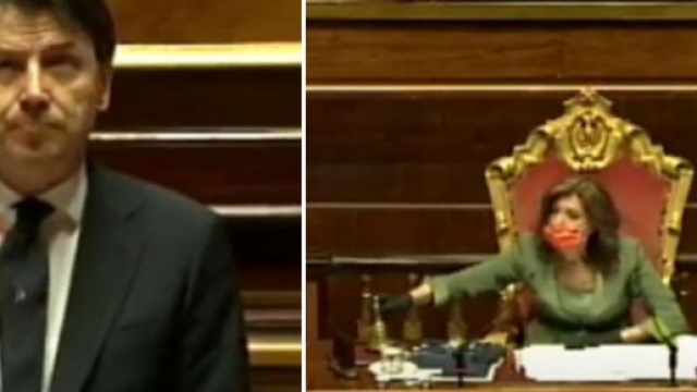 Giuseppe Conte e Maria Elisabetta Casellati.