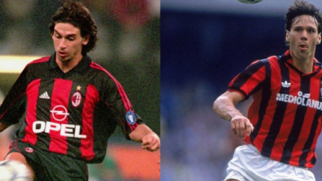 Demetrio Albertini e Marco Van Basten.