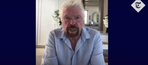 Richard Branson sends message to Virgin Australia staff after his airline goes into administration. [Image Source: TheTelegraph/YouTube]]