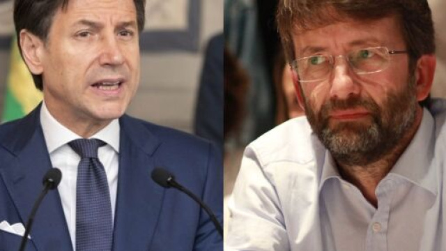 Il Presidente del Consiglio Giuseppe Conte e il Ministro dei Beni Culturali Dario Franceschini.