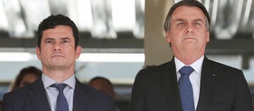 Moro e Bolsonaro trocaram farpas nesta sexta-feira. (Arquivo Blasting News)