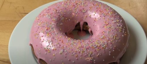 Giant Donut Cake [Source: One Pot Chef - YouTube]