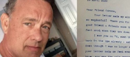 Tom Hanks risponde al bimbo Corona