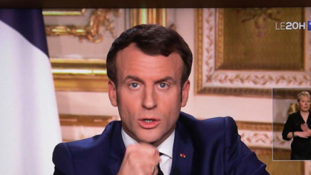Emmanuel Macron et sa politique repensé après le covid-19. Credit : TF1 Capture