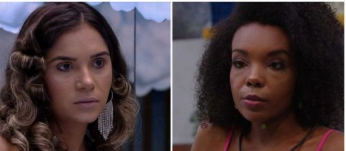 Fala de Gizelly Bicalho sobre maquiagem de Thelma Assis foi encarada como racismo nas redes sociais. (Reprodução/TV Globo)