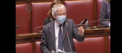 Il leghista Borghi attacca Conte dopo l'informativa in Parlamento