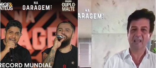 Mandetta participou da live de Jorge e Mateus e falou sobre coronavírus. (Reprodução/Instagram/@jorgeemateus/Youtube/@jorgeemateusoficial)