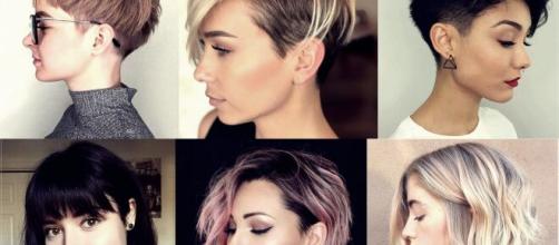 Nuovi li Capelli Corti Della Primavera Pixie Cut Caschetti E Le Tinte Castane Trendy