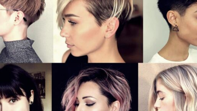 Tagli capelli corti della primavera.